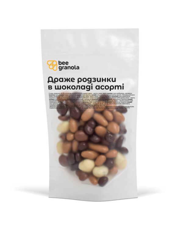 Beegranola Родзинки в шоколаді асорті